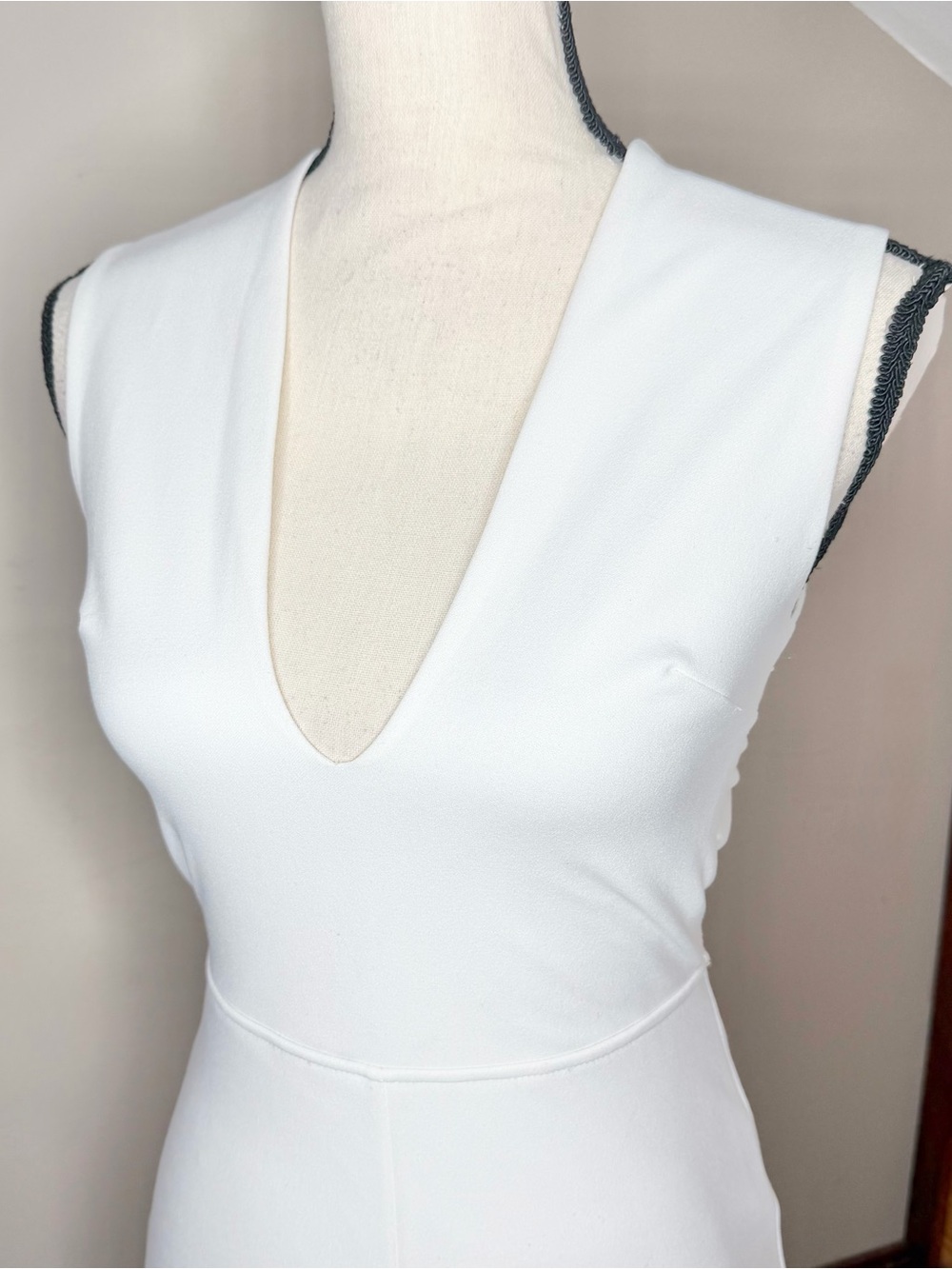 Lulus Thinking Out Loud White Backless Jumpsuit Extra Small Bridal Bride Wedding - Picture 4 of 10